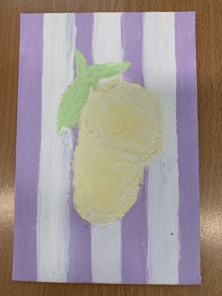 na zdjęciu widać obrazek zrobiony pastą strukturalną 