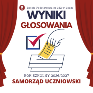 plakat przedstawia rękę z oddawanym głosem na kartce, napis wyniki głosowania